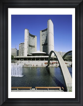 Framed Low angle view of a building on the waterfront, Toronto, Ontario, Canada Print