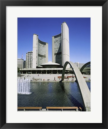 Framed Low angle view of a building on the waterfront, Toronto, Ontario, Canada Print