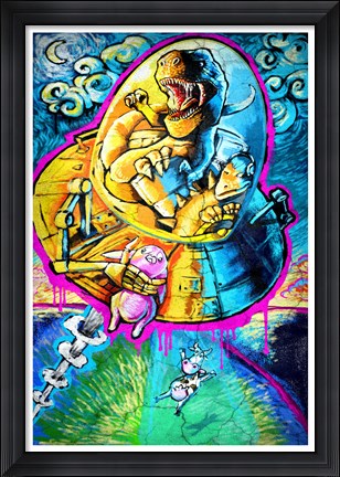 Framed T-Rex Makes a Lousy CoPiliot Print