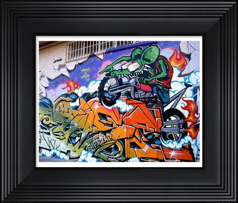 Framed Rage and Roth Rat Fink Print