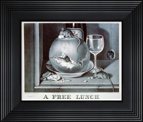 Framed Free Lunch Print