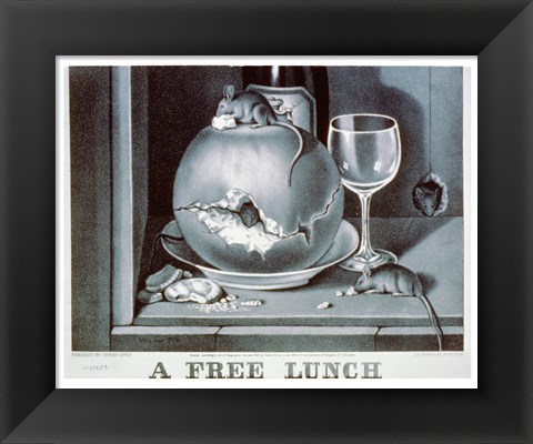 Framed Free Lunch Print