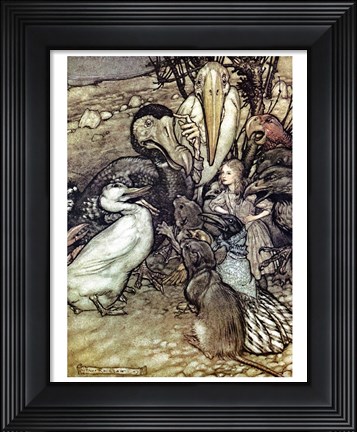 Framed Alice in Wonderland, But who has won Print