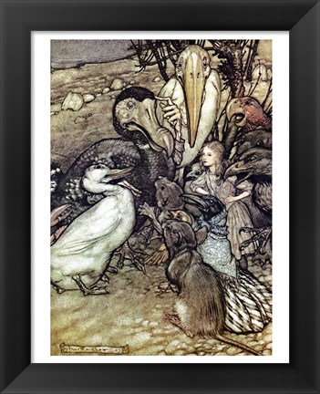 Framed Alice in Wonderland, But who has won Print