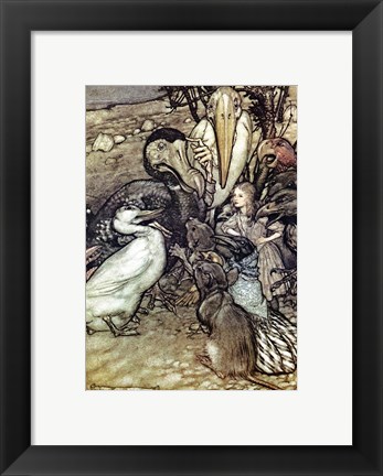 Framed Alice in Wonderland, But who has won Print