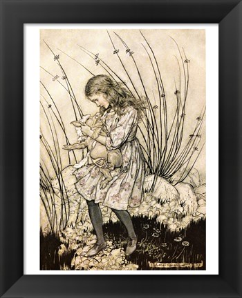 Framed Alice in Wonderland Print