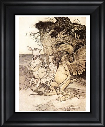 Framed Alice in Wonderland, That&#39;s very curious Print