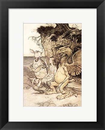 Framed Alice in Wonderland, That&#39;s very curious Print