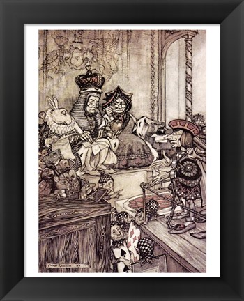 Framed Alice in Wonderland, Who stole the Tarts Print
