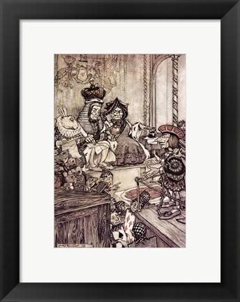 Framed Alice in Wonderland, Who stole the Tarts Print