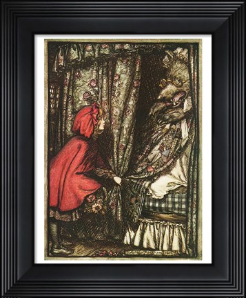 Framed Little Red Riding Hood Print