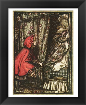 Framed Little Red Riding Hood Print