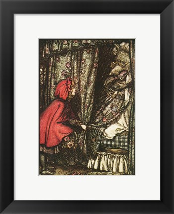 Framed Little Red Riding Hood Print