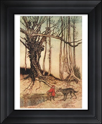 Framed Little Red Riding Hood II Print