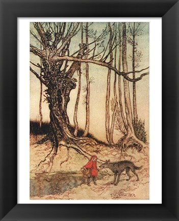 Framed Little Red Riding Hood II Print