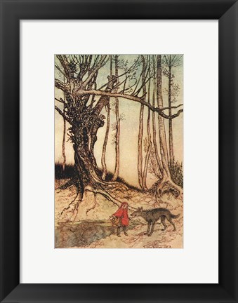 Framed Little Red Riding Hood II Print