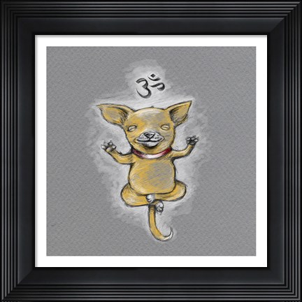 Framed Enlightened Chihuahua Print