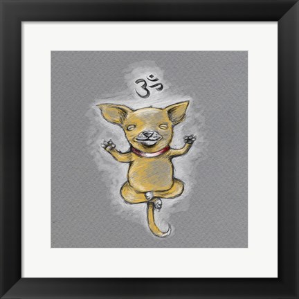 Framed Enlightened Chihuahua Print