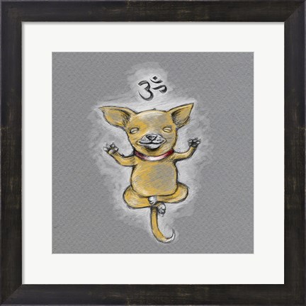 Framed Enlightened Chihuahua Print