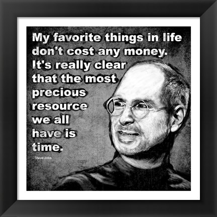 Framed Steve Jobs Quote I Print