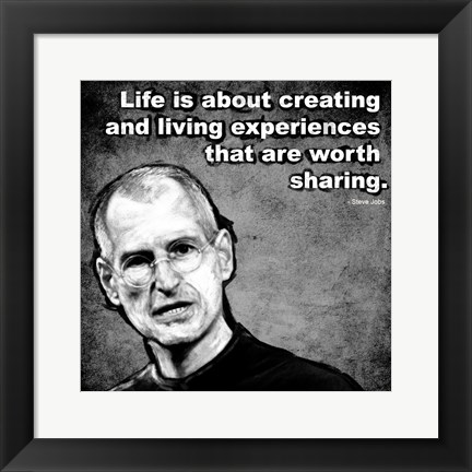 Framed Steve Jobs Quote II Print