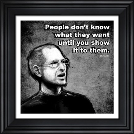 Framed Steve Jobs Quote III Print