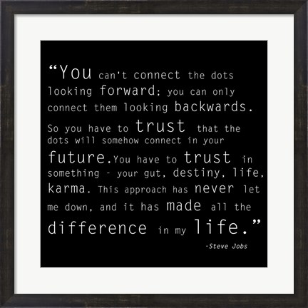 Framed Trust Quote Print