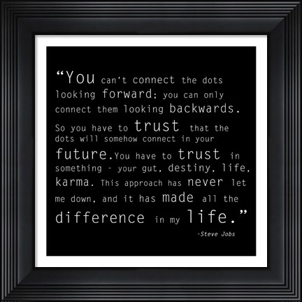 Framed Trust Quote Print