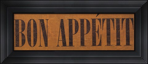 Framed Bon Appetit IV Print