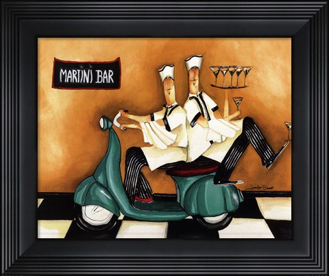 Framed Martini Bar Print