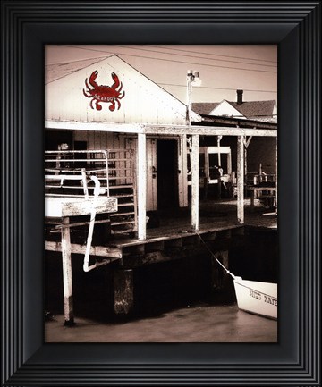 Framed Crab Shack 1 Print