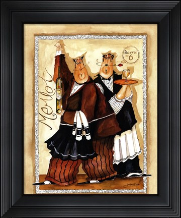 Framed Wine &amp; Roses IV Print
