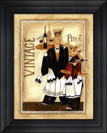 Framed Wine &amp; Roses III Print