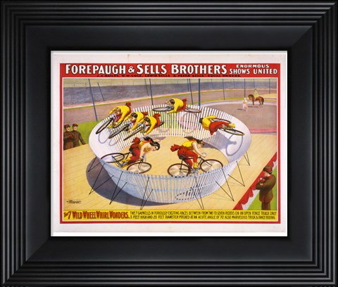 Framed 7 Wild Wheel Whirl Wonders Print