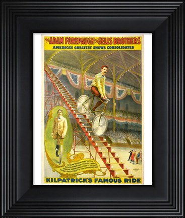 Framed Kilpatrick&#39;s Famous Ride Print