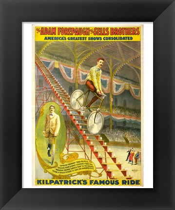 Framed Kilpatrick&#39;s Famous Ride Print