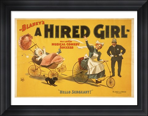 Framed Hired Girl Print