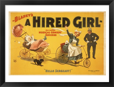 Framed Hired Girl Print