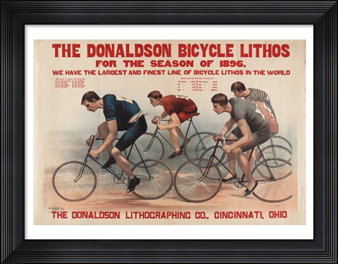 Framed Donaldson Bicycle Print