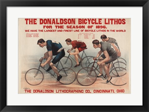 Framed Donaldson Bicycle Print