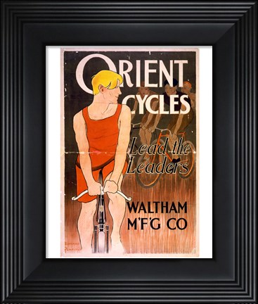 Framed Orient Bicycles Print