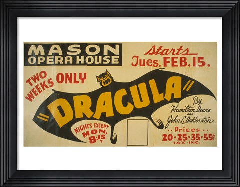 Framed Dracula Print