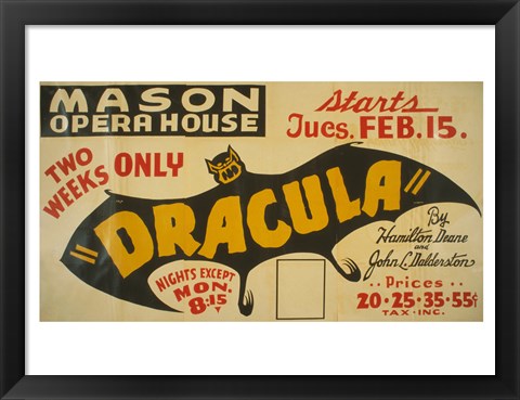 Framed Dracula Print