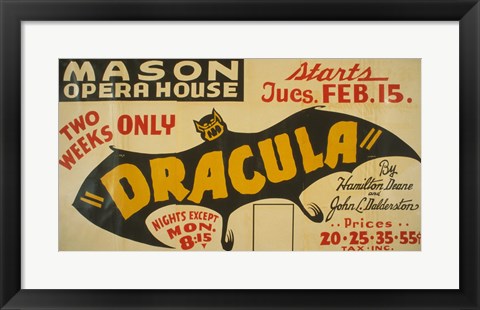 Framed Dracula Print