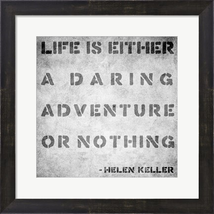 Framed Life Quote Print