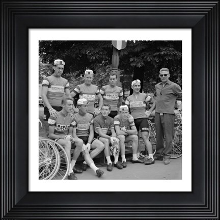 Framed Dutch Team, Tour de France 1960 Print