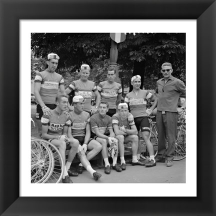 Framed Dutch Team, Tour de France 1960 Print