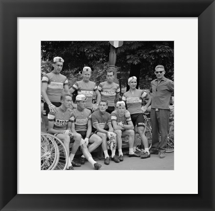 Framed Dutch Team, Tour de France 1960 Print