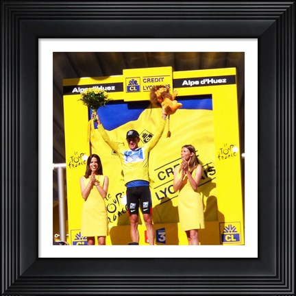 Framed Lance Armstrong - Tour de France 2003 Print