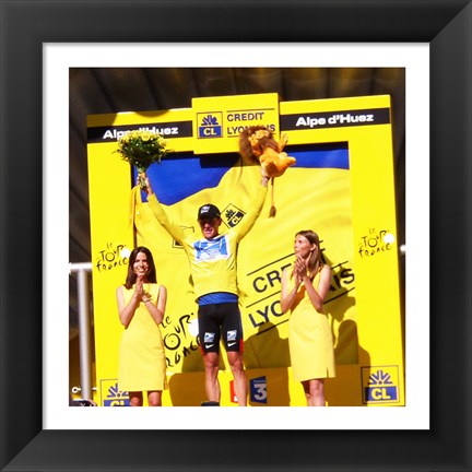 Framed Lance Armstrong - Tour de France 2003 Print